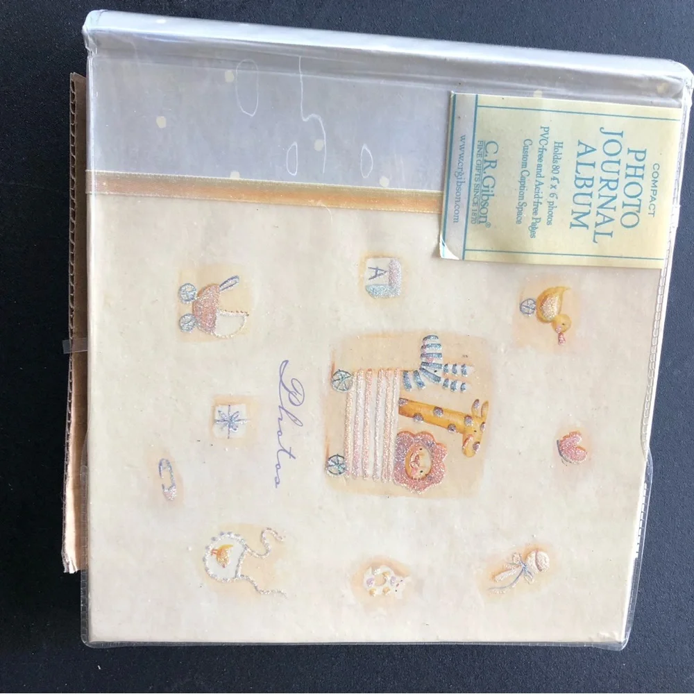 7 piece grouping of baby photo displays.Picture frames.Journal album.Album.Baby